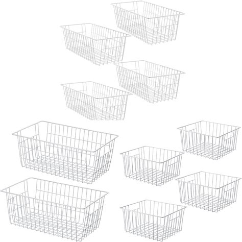 Amazon Sanno Freezer Baskets Storage Organizer Baskets Household