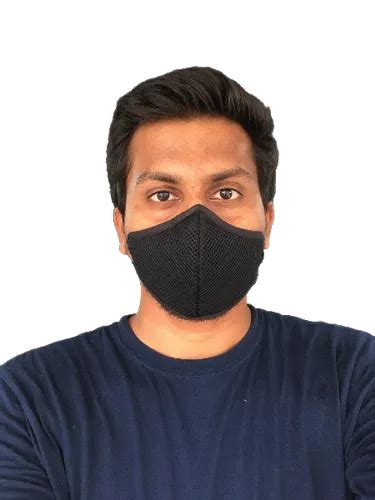 Reusable Black Mesh 4 layered Mask at Rs 15/piece in Hyderabad | ID: 22503228891