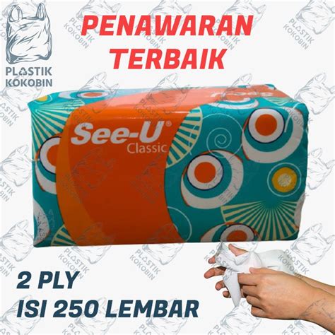 Jual TISSUE FACIAL SEE U 2 PLY 250 LEMBAR 1 PACK Shopee Indonesia