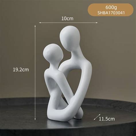 Cadeaux Amour Symboles Sculpture Blanche De Style Couple