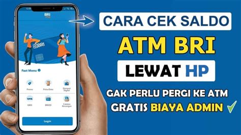 Cara Cek Saldo Atm Bri Lewat Hp Dan Atm Terbaru