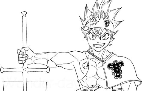 720 Collections Anime Coloring Pages Black Clover Free Coloring Pages