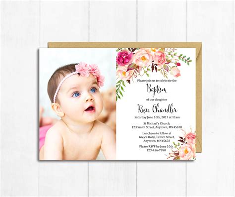 Baptism Invitation Template