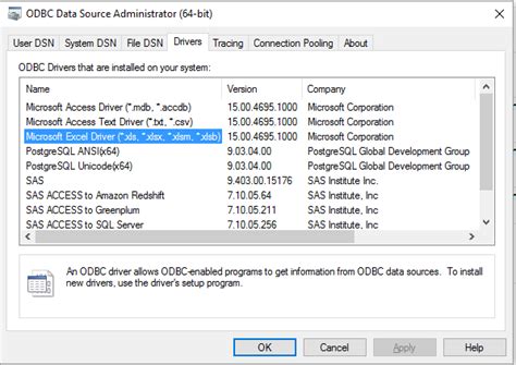 Microsoft Excel Odbc Driver Windows Senturinaccess