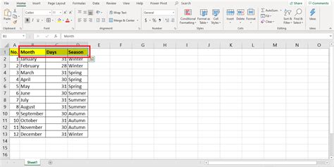 How to Add a Filter in Excel - AbsentData