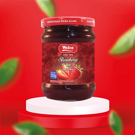 Jual Welco Strawberry Jam G Shopee Indonesia