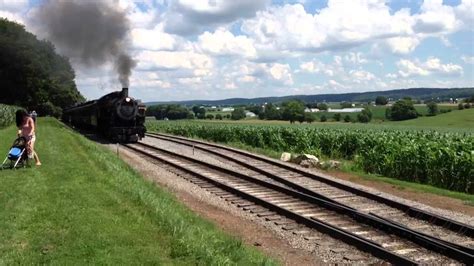 Strasburg Rail Road June 29 2013 89 Meets 475 At Groffs Grove