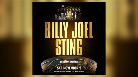 Billy Joel & Sting add stadium shows in San Antonio and Las Vegas ...