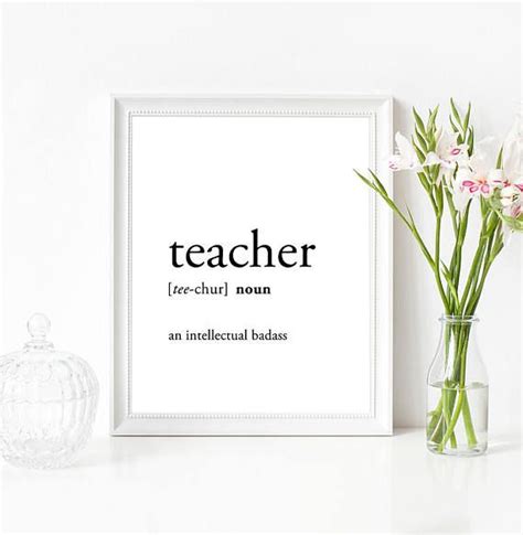 Teacher appreciation / Funny teacher quotes / Funny gift for | Teacher ...