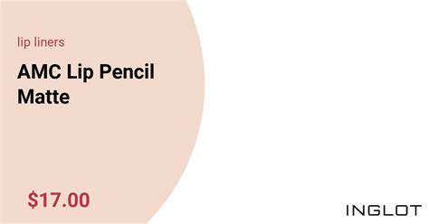 AMC Lip Pencil Matte - INGLOT