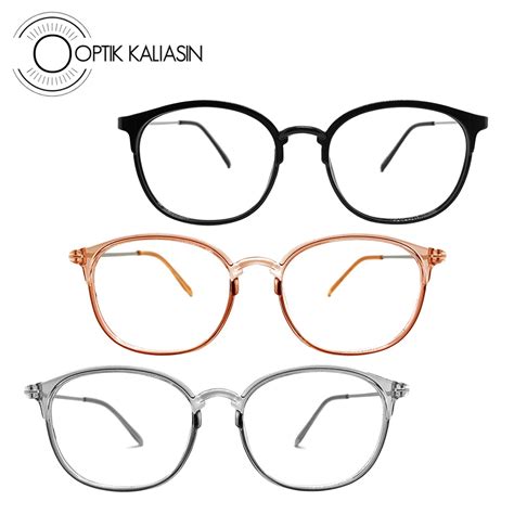 Jual OPTIK KALIASIN Frame Kacamata Pria Wanita Bulat Oval Lentur Anti