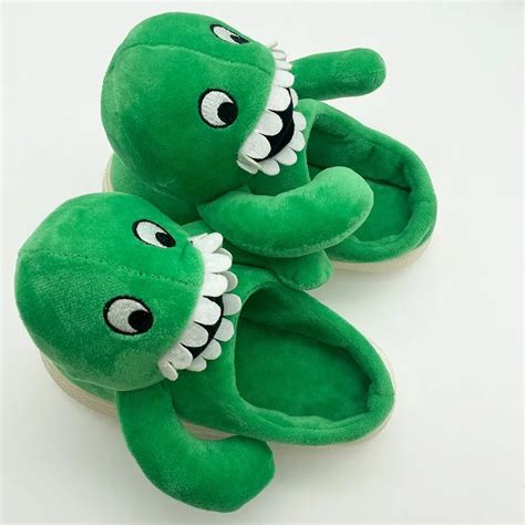 Green Jumbo Josh Garten Of BanBan Plush Slippers | Banban Plush