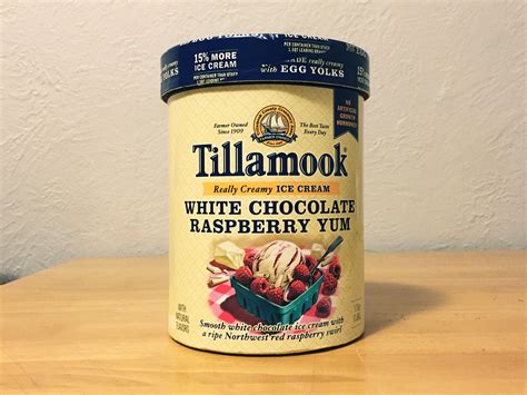 Tillamook White Chocolate Raspberry Yum On The Cone