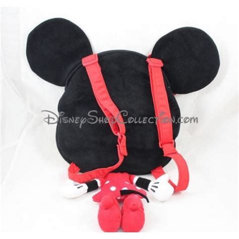 Zaino Peluche Nicotoy Disney Minnie Vestito Rosso A Pois Cm P