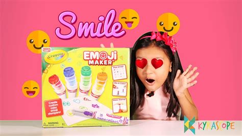 Crayola Emoji Maker Unboxing Demo And Review Kyrascope Toy Reviews