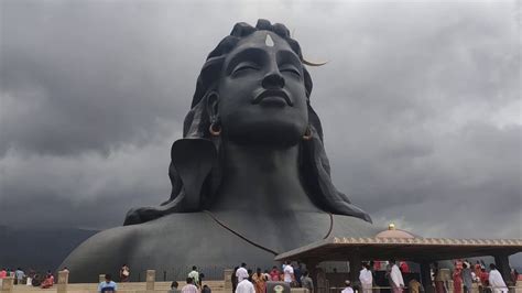 Isha Foundation Coimbatore Lord Shiva Beautiful Adiyogi Statue 112 Ft Youtube