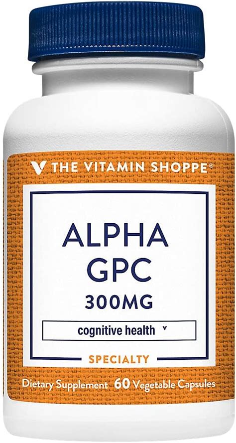 Amazon The Vitamin Shoppe Alpha Gpc Alpha Glyceryl Phosphoryl