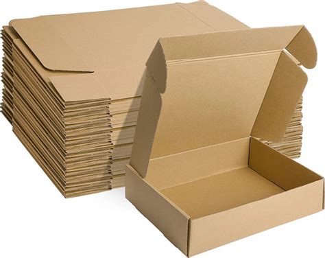 Brown 100 Paper Eco Friendly Plain Rectangle Corrugated Cardboard Box