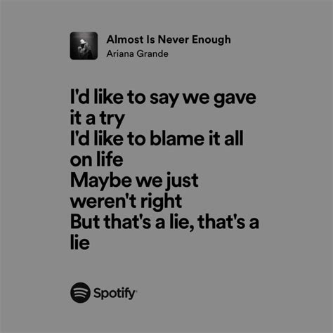 Almost Is Never Enough Lyrics Ariana Grande 9