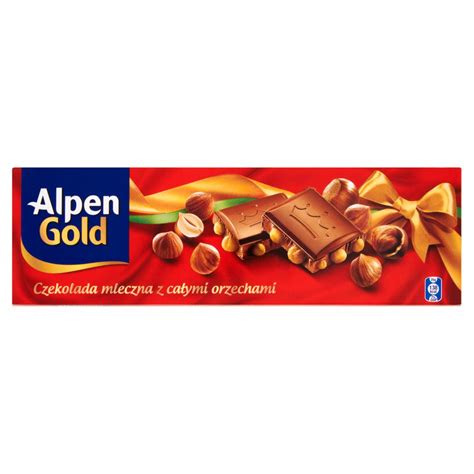 Alpen Gold Czekolada Mleczna Z Ca Ymi Orzechami G Kalorie Kj I