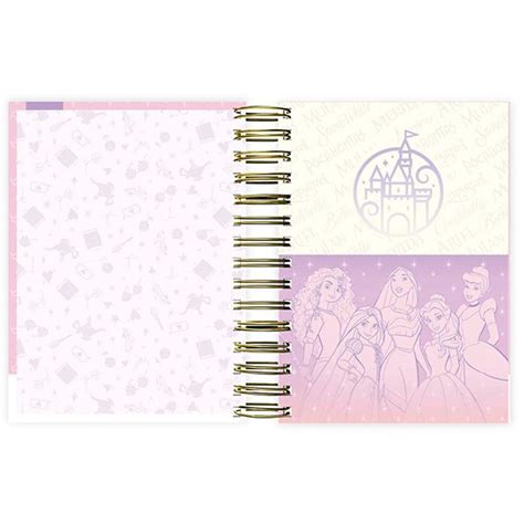 Agenda Diária 2025 Princesas Disney 176 folhas 2512410 Spiral Pn