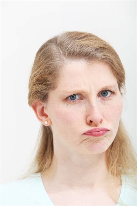 Unhappy Young Woman Stock Image Image Of Attractive 24297137