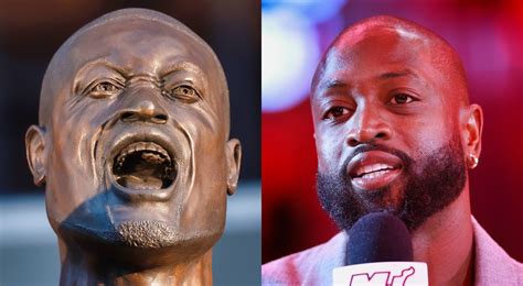 dwyane wade defends artistic version   miami heat statue