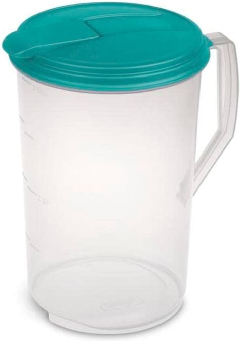 Water Pitcher With Lid 1 Gallon Pitcher Clear Plastic