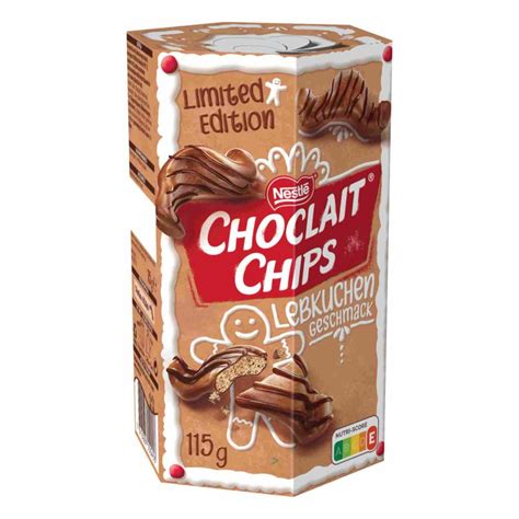 Nestle Choclait Chips Lebkuchen Geschmack 115g Packung