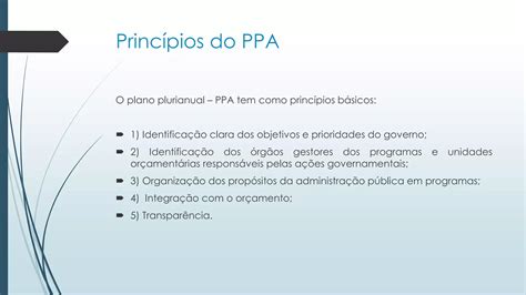 Plano Plurianual Ppt