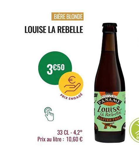 Promo Bi Re Blonde Louise La Rebelle Chez Nicolas Icatalogue Fr