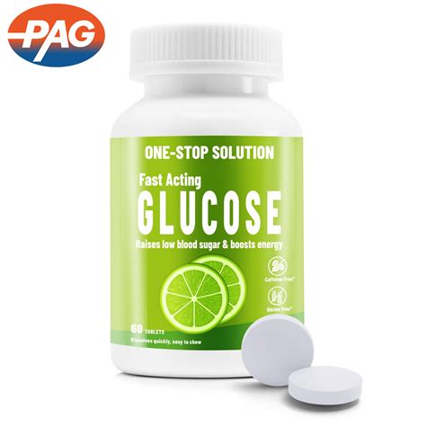 Fast Acting Glucose Chewable Energy Tablet Tabs Provide Low Blood