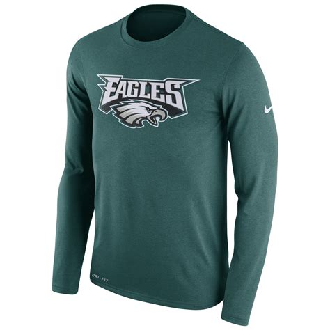 Nike Philadelphia Eagles Midnight Green Legend Essential Lock Up Long ...