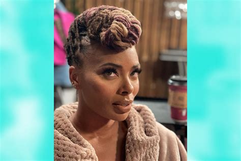 For Her Birthday Eva Marcille Wore A Striped Sweater And Matching Knit