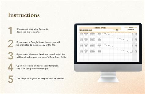 Business Expense Template in Excel, Google Sheets - Download | Template.net