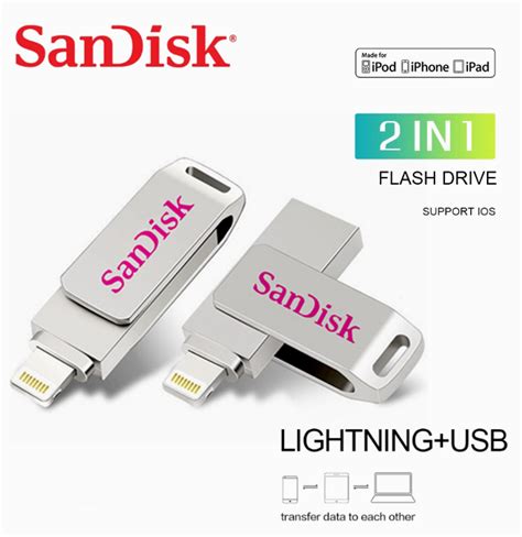 Sandisk แฟลชไดร์ฟ Usb 256gb 1tb Lightning Ios Otg แฟลชหน่วยความจำแฟลชไดร์ฟสำหรับ Iphone14 13 12