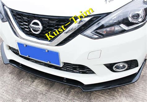 For Nissan Sentra Carbon Fiber Style Front Bumper Molding