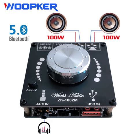 Woopker Placa Amplificadora De Audio Digital Para Cine En Casa