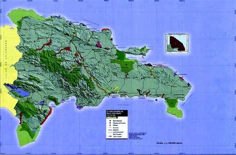 Mapa Fisico De Republica Dominicana