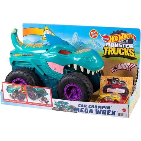 Buy Hot Wheels Monster Trucks Car Chompin Mega Wrex At BargainMax Free Delivery Over