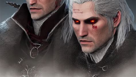 A Digital Art Portrait Of Vampire Witcher Character Stable Diffusion