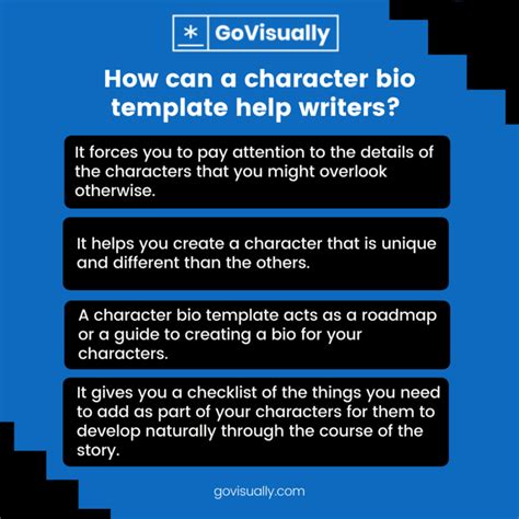 How To Create A Character Bio Template 70 Attributes To Include Govisually