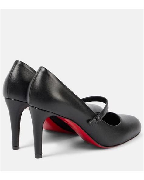 Christian Louboutin Pumppie 85 Nappa Leather Pumps In Black Lyst