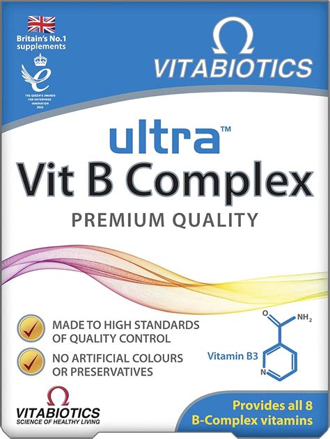 Vitabiotics Ultra Vit B Complex 60 Tablets Uk Health