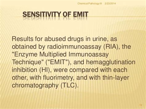 Emit Enzyme Multiplied Immunoassay Technique