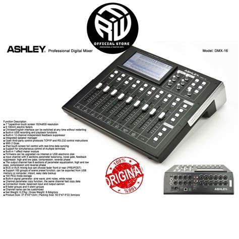 Mixer Audio Digital Ashley Dmx Dmx Dmx Original