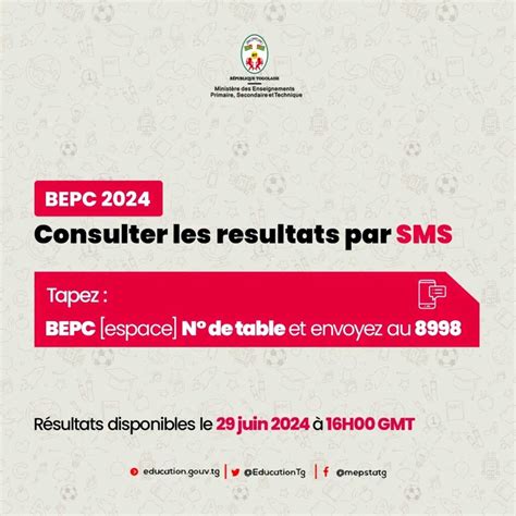 R Sultats Du Bepc Au Togo Disponibles Sur Resultats Gouv Tg