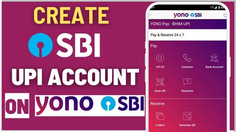 How To Create SBI UPI Account On YONO SBI Application Create UPI ID