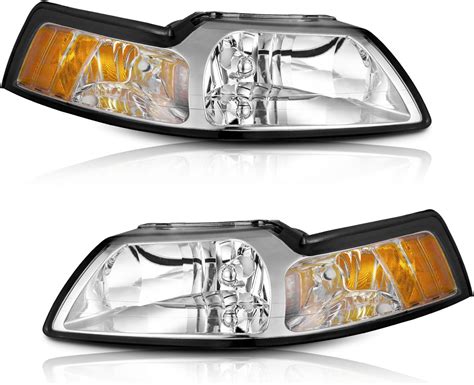 Weelmoto Halogen Headlights For Ford Mustang Headlight