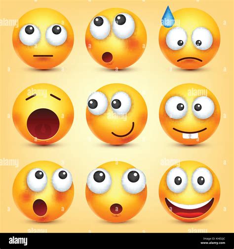 3d Smiley Faces Emotion